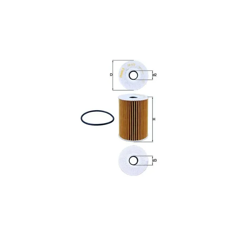 MAHLE OX415D Filtro de aceite