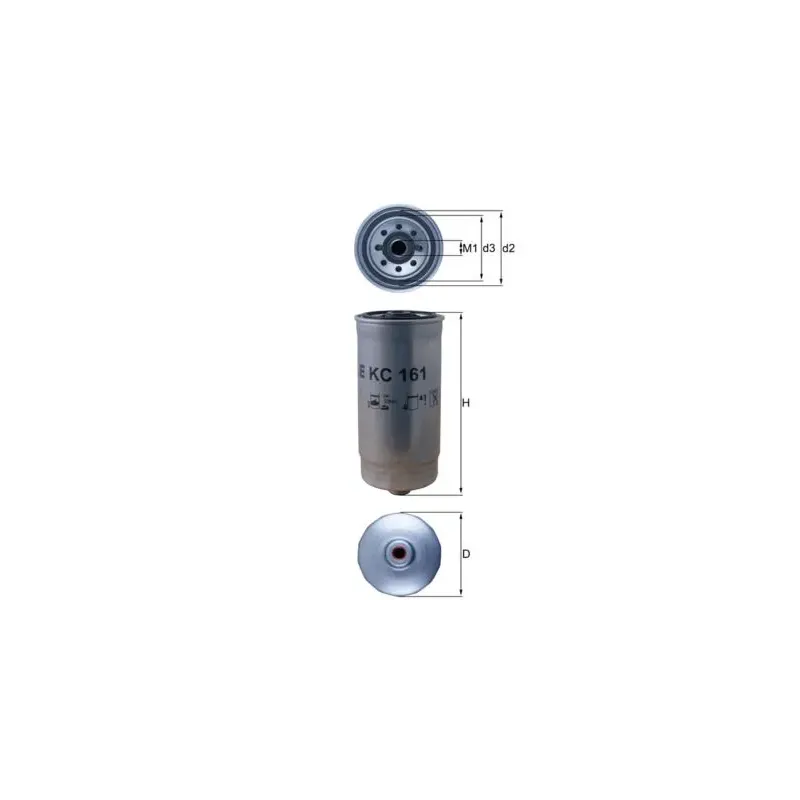 MAHLE KC161 Filtro combustible