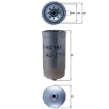 MAHLE KC161 Filtro combustible