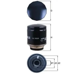 MAHLE OC593/4 Filtro de aceite