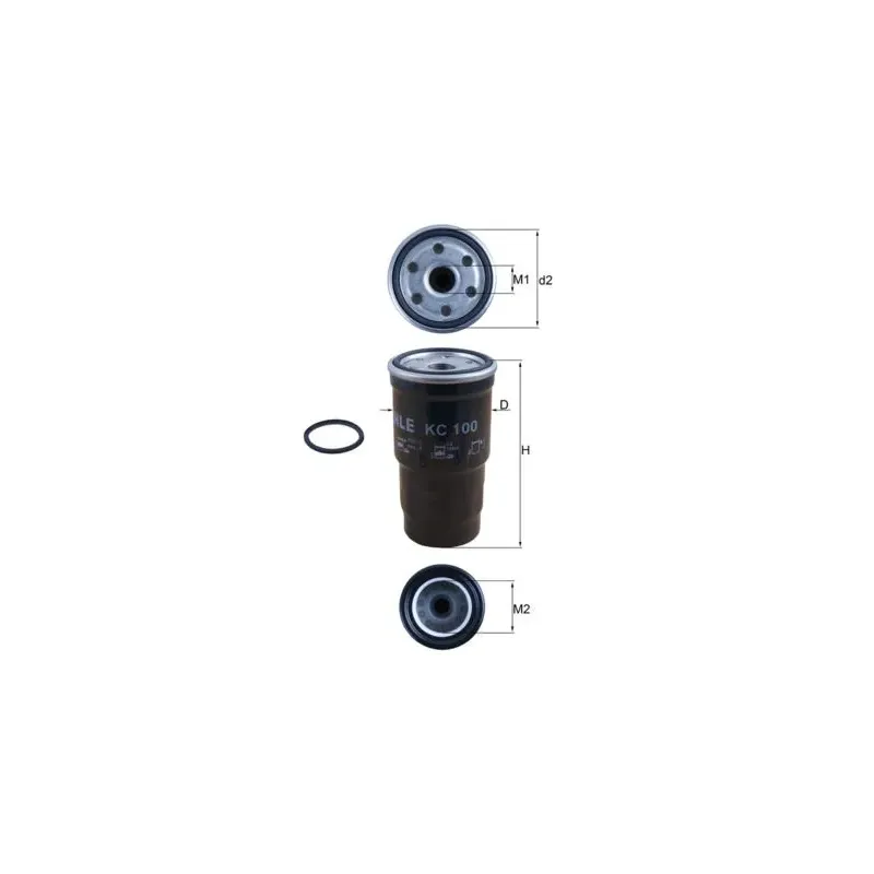MAHLE KC100D Filtro combustible