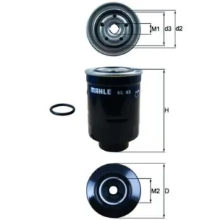 MAHLE KC83D Filtro combustible