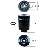 MAHLE KC83D Filtro combustible