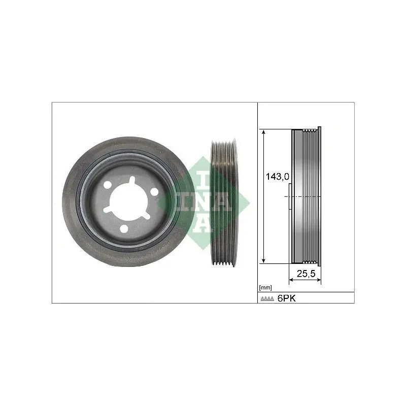 Schaeffler INA 544014510 Polea, cigüeñal