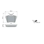 BOSCH 0986494095 Juego de pastillas de freno