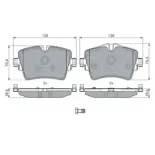 BOSCH 0986494940 Juego de pastillas de freno