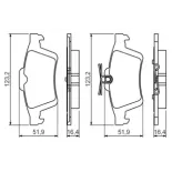 BOSCH 0986494528 Juego de pastillas de freno