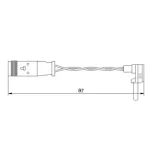 BOSCH 1987474966 Contacto de aviso, desgaste de los frenos