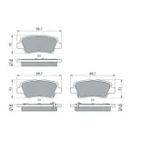 BOSCH 0986494557 Juego de pastillas de freno