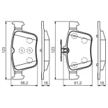 BOSCH 0986494658 Juego de pastillas de freno