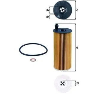MAHLE OX404D Filtro de aceite