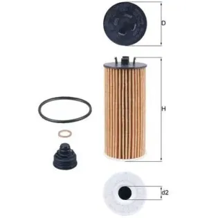 MAHLE OX815/1D Filtro de aceite