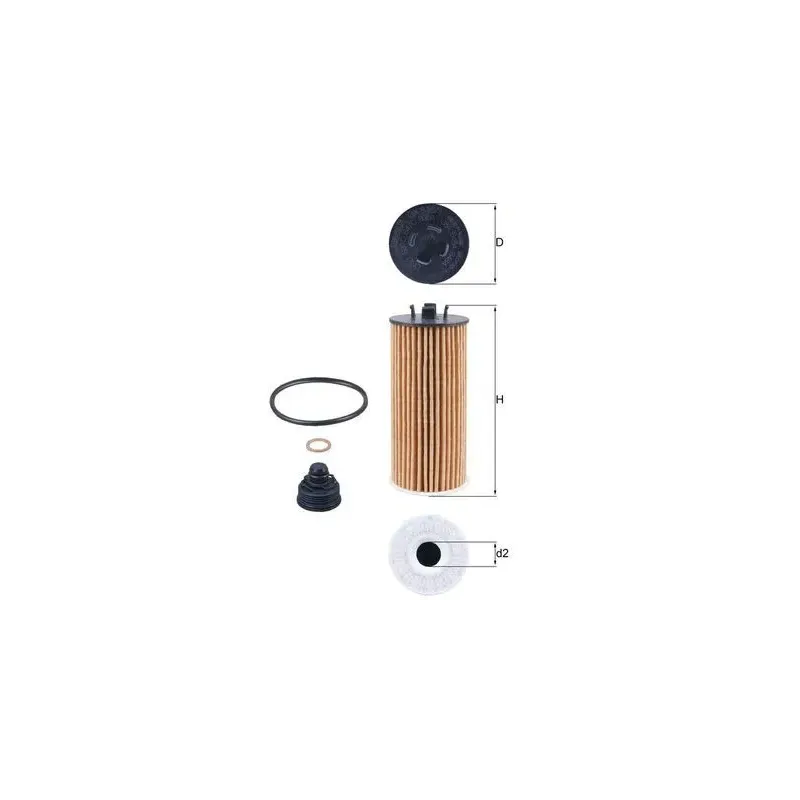 MAHLE OX815/1D Filtro de aceite