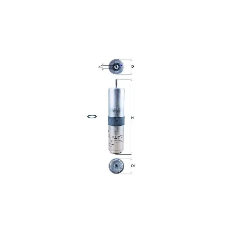 MAHLE KL983D Filtro combustible