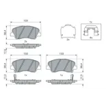 BOSCH 0986494563 Juego de pastillas de freno