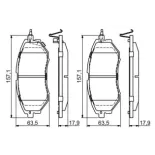 BOSCH 0986494679 Juego de pastillas de freno