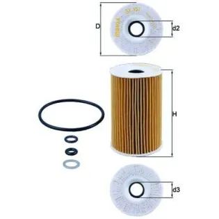 MAHLE OX351D Filtro de aceite