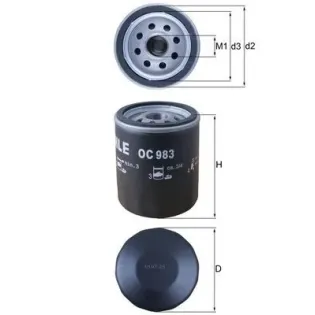 MAHLE OC983 Filtro de aceite