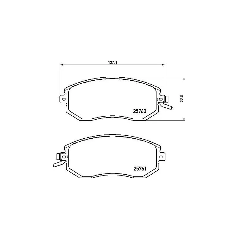BREMBO P78021 Juego de pastillas de freno