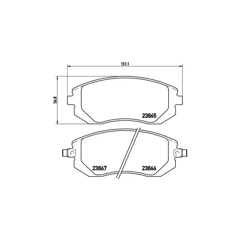 BREMBO P78013 Juego de pastillas de freno