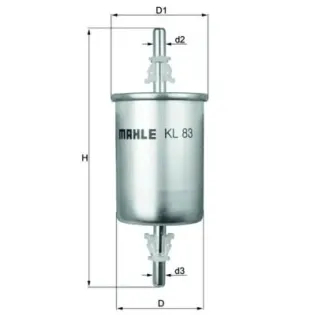 MAHLE KL83 Filtro combustible