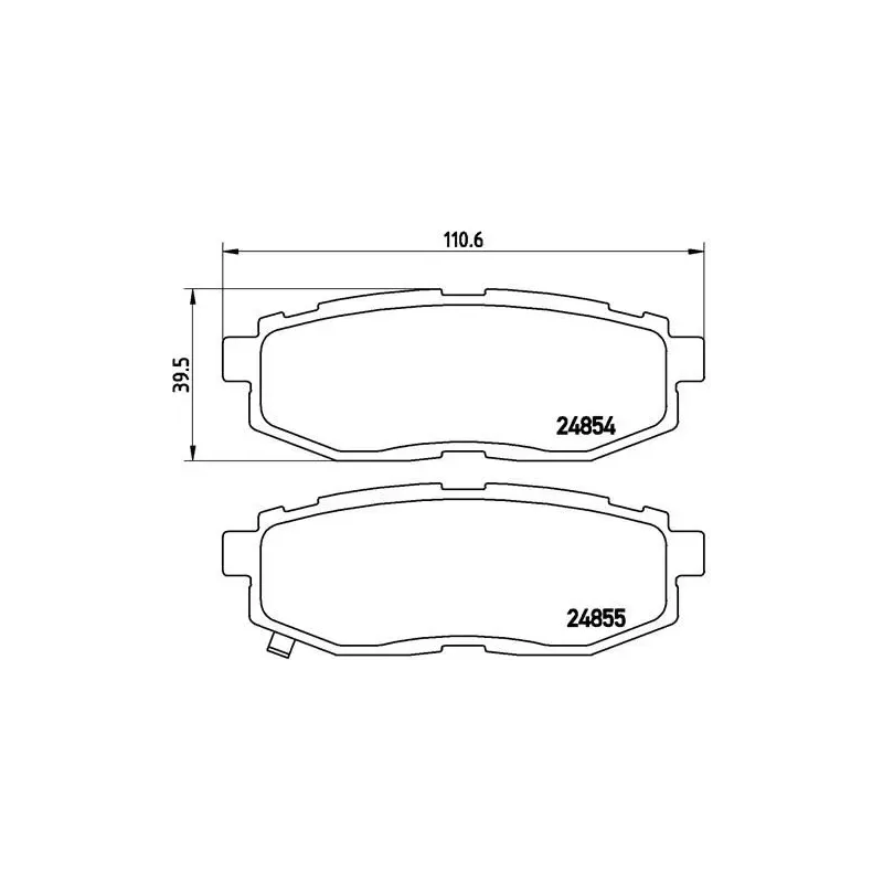 BREMBO P78018 Juego de pastillas de freno