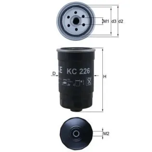 MAHLE KC226 Filtro combustible