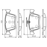 BOSCH 0986494659 Juego de pastillas de freno