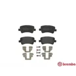 BREMBO P86021 Juego de pastillas de freno