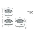 BOSCH 0986494660 Juego de pastillas de freno