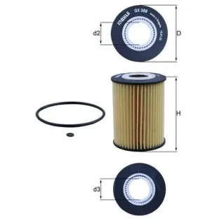 MAHLE OX380D Filtro de aceite