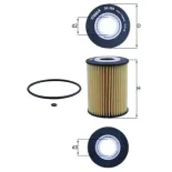 MAHLE OX380D Filtro de aceite