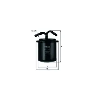 MAHLE KL134 Filtro combustible