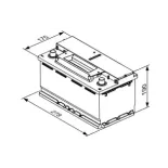 BOSCH 0092S4E081 Batería de arranque