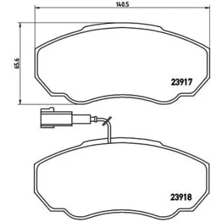 BREMBO P23091 Juego de pastillas de freno