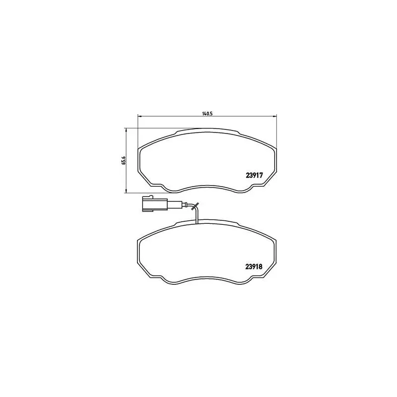 BREMBO P23091 Juego de pastillas de freno