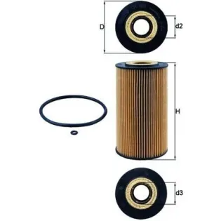 MAHLE OX169D Filtro de aceite