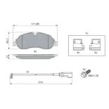 BOSCH 0986494845 Juego de pastillas de freno