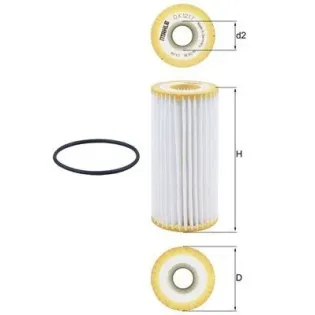 MAHLE OX1217D Filtro de aceite