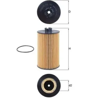 MAHLE OX161D Filtro de aceite
