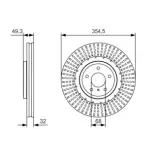 BOSCH 0986479T02 Disco de freno (Unidad)