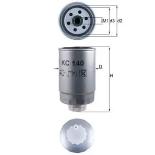 MAHLE KC140 Filtro combustible