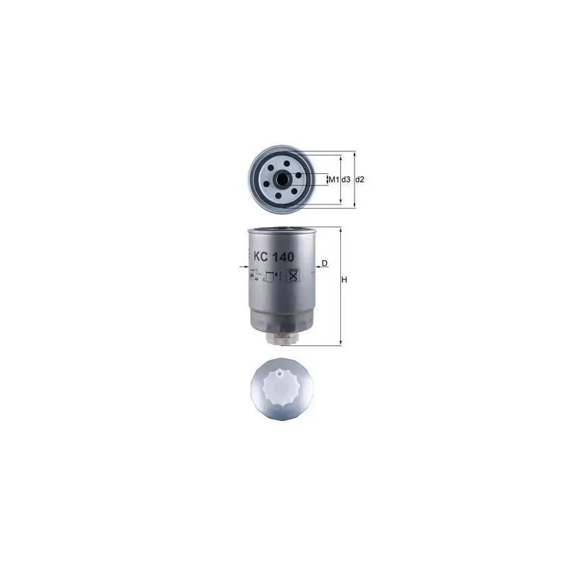 MAHLE KC140 Filtro combustible