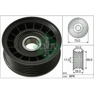 Schaeffler INA 532064910 Polea inversión/guía, correa poli V