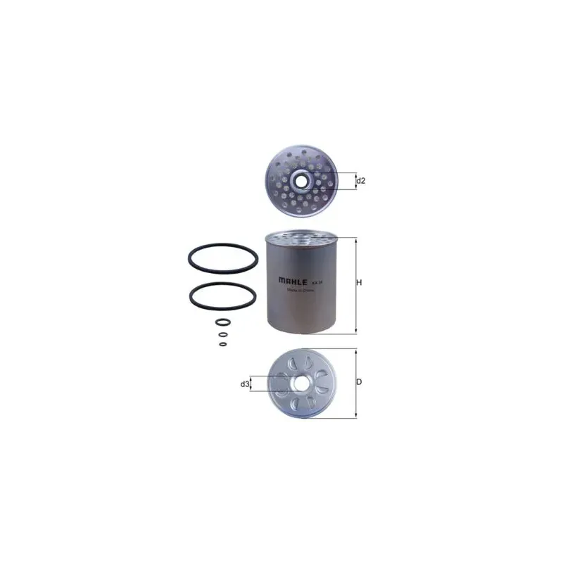 MAHLE KX24D Filtro combustible