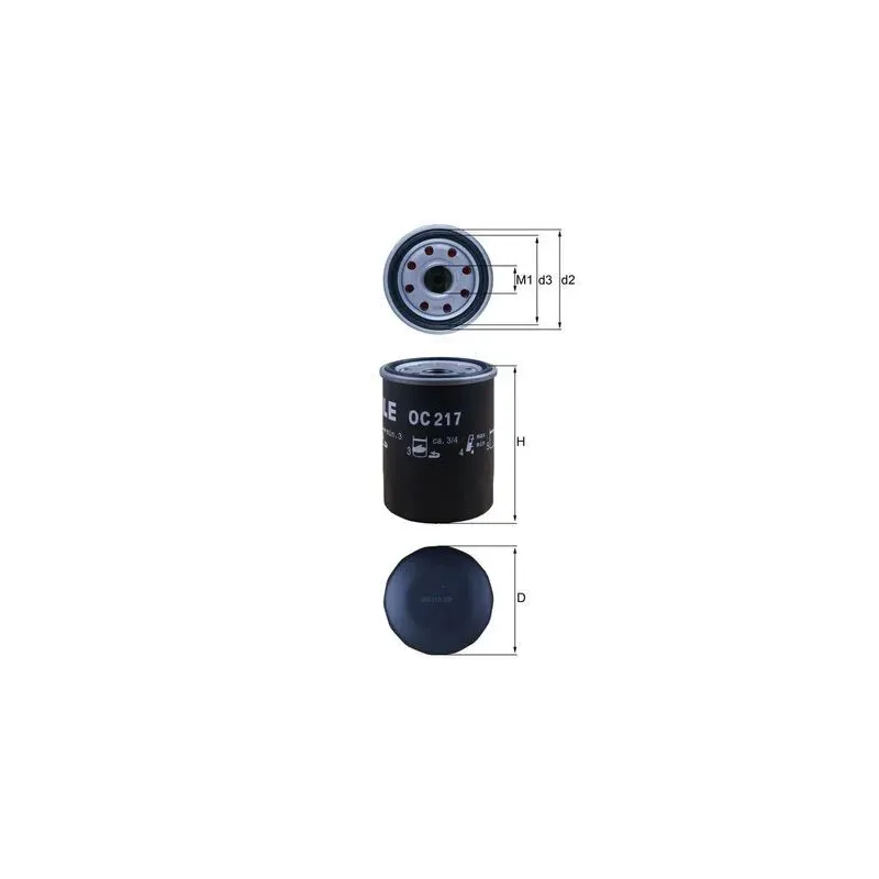 MAHLE OC217 Filtro de aceite