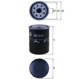 MAHLE OC217 Filtro de aceite