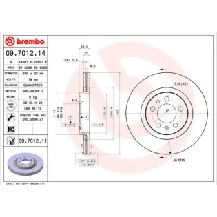 AP 24691E Disco de freno