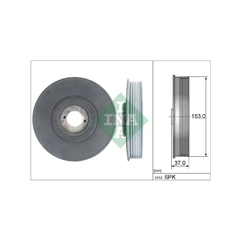 Schaeffler INA 544003910 Polea, cigüeñal