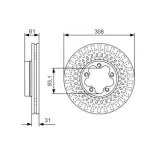 BOSCH 0986479C99 Disco de freno (Unidad)
